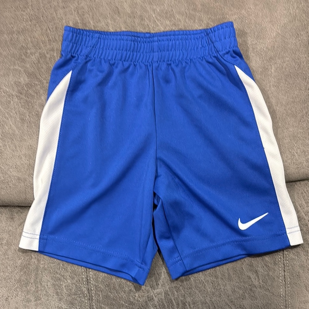 Nike Kids Blue and White Shorts